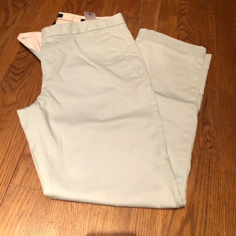 Banana Republic Ryan Pants Light Blue Petite Size 10 Chinos Casual Chic Coastal - Picture 5 of 5